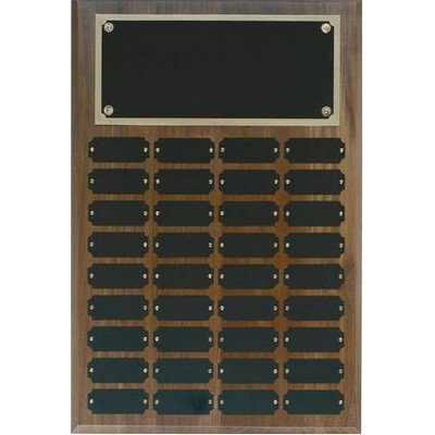 Perpetual, 36-Plate, Walnut Step Edge - 12" x 18"