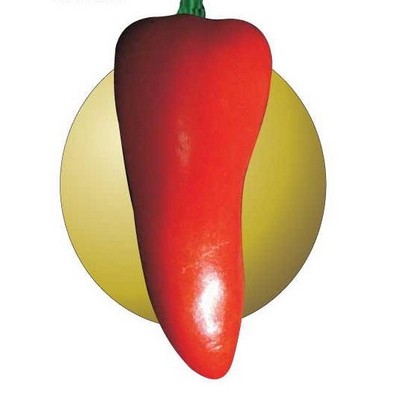 Red Chili Pepper Acrylic Coaster w/Felt Back