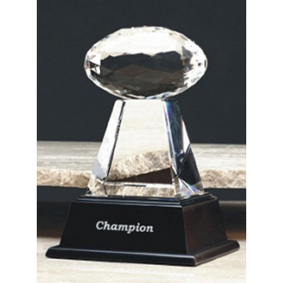 6½" Crystal Football Award