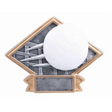 Large Diamond Plate Volleyball Award - 6"x8 1/2"