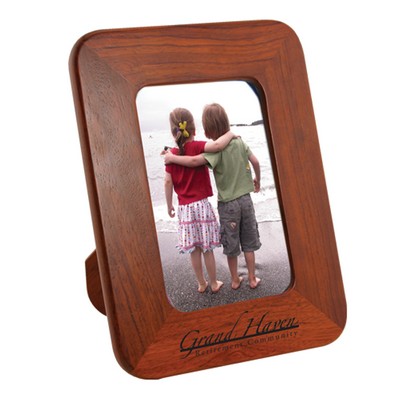 4"x6" Solid Wood Photo Frame With Easel Back