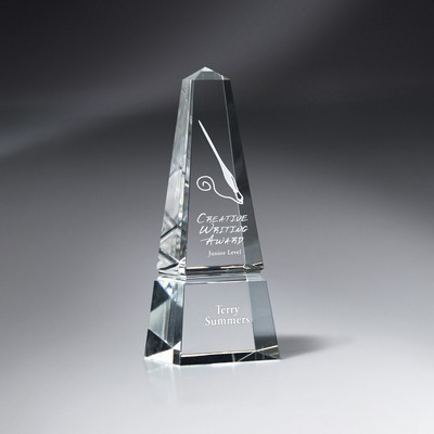 Optic Crystal Obelisk - Medium