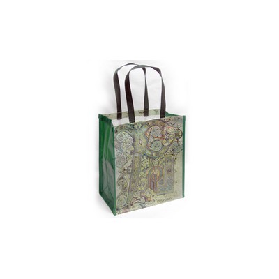 Laminated Woven Polypropylene Muscle Tote Bag (12"x8"x13")