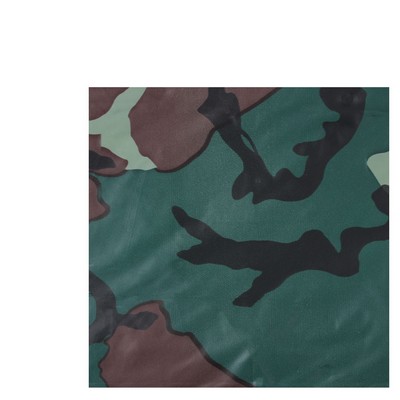 Vinyl Woodland Camouflage Rain Poncho