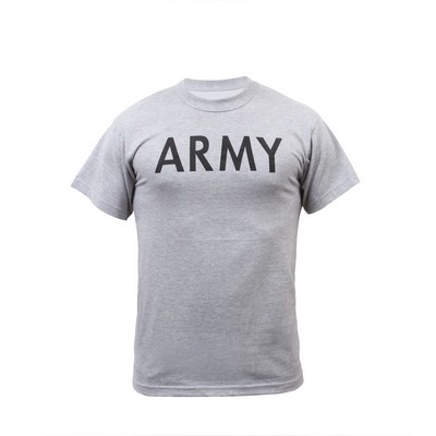 Army Gray Physical Training T-Shirt (XS to XL)