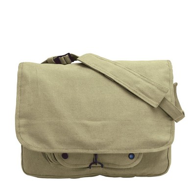 Khaki Vintage Paratrooper Shoulder Bag