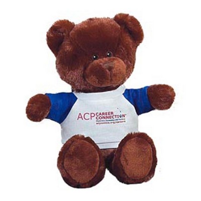 10" Sheridan Brown Bear Stuffed Animal w/T-Shirt (10")