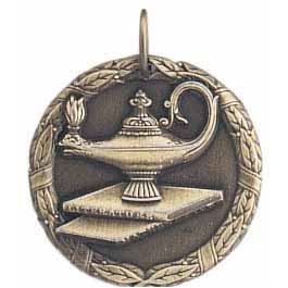 Lamp of Knowledge Medal - 1-1/4"