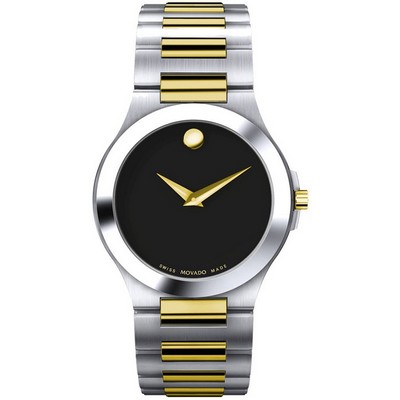 Movado Men's Corporate Exclusive 2 Tone Bracelet Round Watch