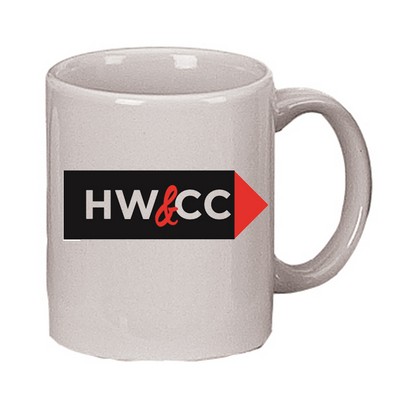 11 Oz. Light Gray C-Handle Mug