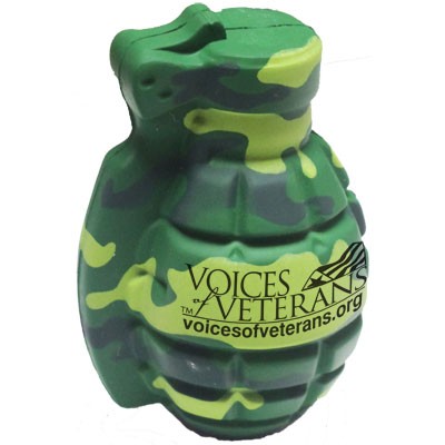 Woodland Army Camo Grenade Stress Reliever