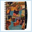 Spiral Journal w/ Extended Curved Back-Full Color Mounted to Board (7"x10")