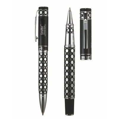 Idotica™ Dot Pattern Ballpoint Pen & Rollerball Pen Set