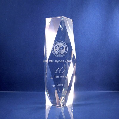 8" Optical Crystal President Tower Award