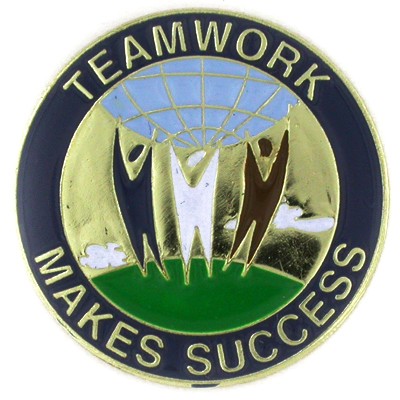 Teamwork Makes Success Pin