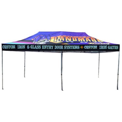 20'x10' Pop-Up Tent- (Full Digital Top & Valance)