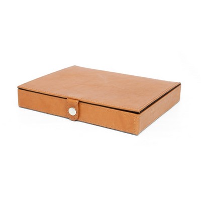 Ashlin® Designer British Tan Avellino Eight Pen Box