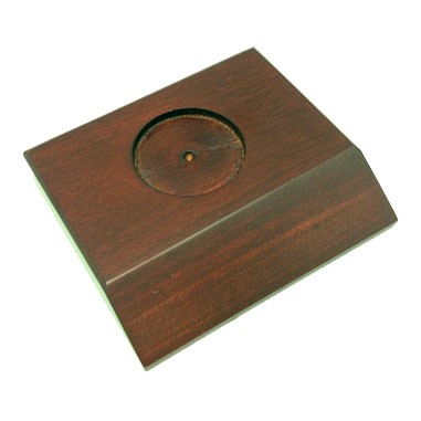 Indented Wood Base for Apples or Paperweights