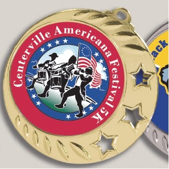 2.5" Digital Color Print Insert Medal