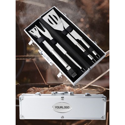 4 Pieces BBQ Tool Set