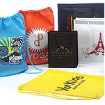 Custom Printed Non-Woven Shopping Bag w/Rope Handles (8"x5"x10")