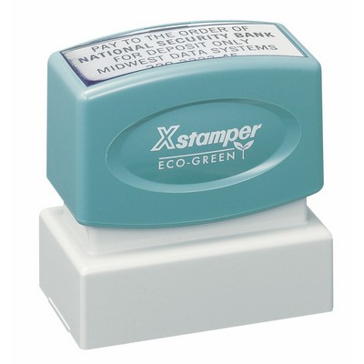 Xstamper Pre-Inked Endorsement Stamp (2"x1")