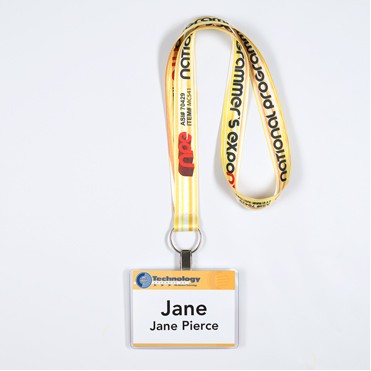 1" Dye Sublimated Lanyard w/ Key Ring