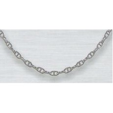 Sterling Silver 18" 5.3Mm Flat Mariner Chain Necklace