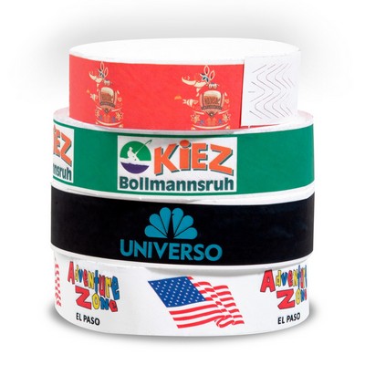 1" Full Color DuPont™ Tyvek® Wristband