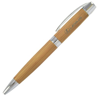 Bamboo Finish Ballpoint Pen