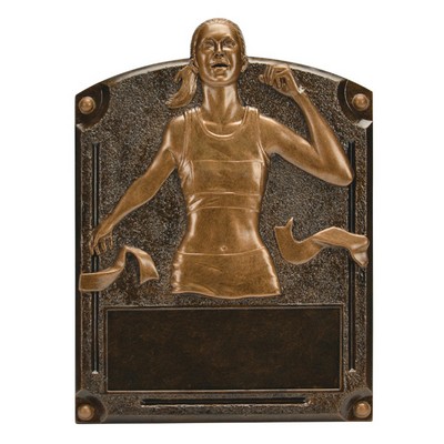 Track Legend Fame, Female, 8"X6", Resin