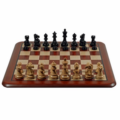 Grand Staunton Redwood Chess Set- Kari Wood Weighted Pieces