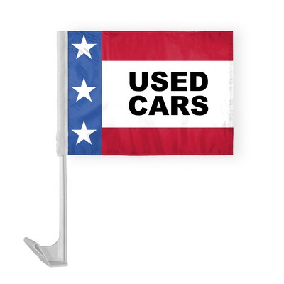 Patroitic Used Cars Car Flags 12x16 inch