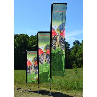 7' Wing "T-Flag Rectangular" Kit, Single Reverse Print