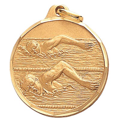 E Series Die Struck Male Freestyle Swim Medal