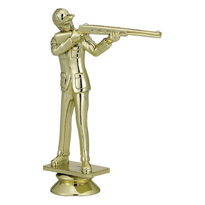 Male Trap Shooter Trophy Figure