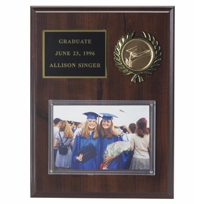 Photo Plaque w/Black Plate Takes Insert (9"x12")