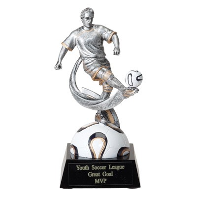 6¾" Soccer Trophy w/Male Player