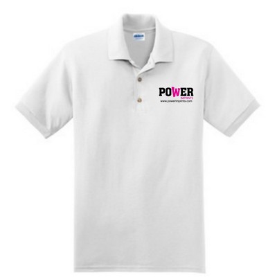 White Jersey Polo Shirt