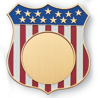 Enameled Bronze Shield for 2" Insert