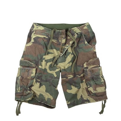 Woodland Camo Vintage Infantry Utility Shorts (4X-Large)