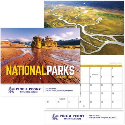 National Parks Stapled Wall Calendar