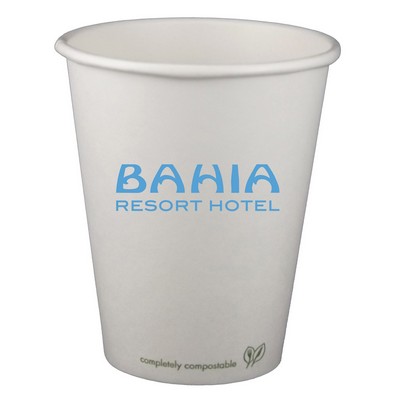 QuickShip 8 Oz. Eco-Friendly Compostable Paper Hot Cup