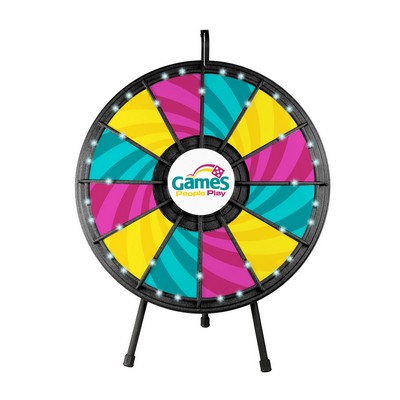 12 Slot Tabletop Prize Wheel w/Lights