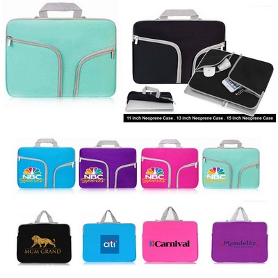 Kidder Neoprene Case for 15" Laptop Tablet Notebook with handle