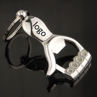 Quality Hand Shaped Bottle Opener w/Key Ring