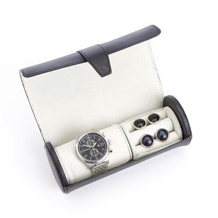 Watch Roll and Cufflink Storage Case