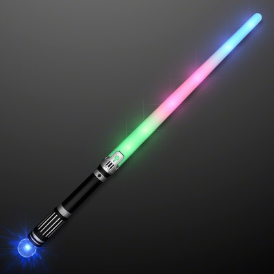 Short Saber Light Staff with Crystal Ball Handle - BLANK