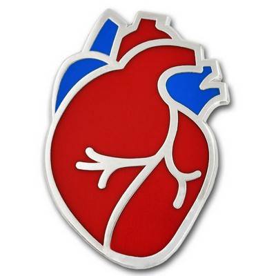 Human Heart Lapel Pin