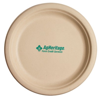 10" Kraft Round Compostable Paper Plate